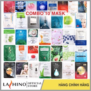 Mặt nạ giấy dưỡng da dưỡng ẩm trắng da nội địa trung 10 miếng