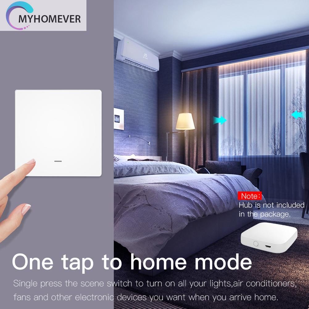 Công Tắc Gắn Tường Thông Minh Zigbee Tuya Kết Nối Bluetooth Điều Khiển Bằng Ứng Dụng