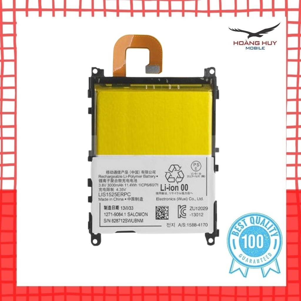 Pin Sony Z1,LIS1525ERPC Dung Lượng 3000mAh Hàng Zin Nhập Khẩu Bảo Hành 6 Tháng 1 Đổi 1