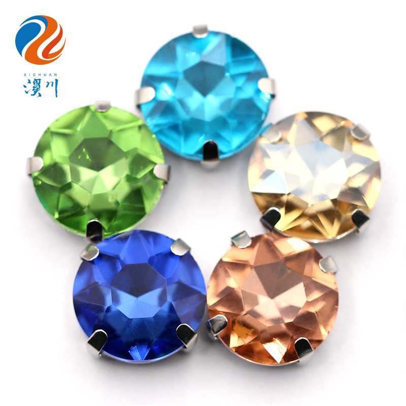 Kẹp Càng Cua Hoa Đính Đá Trang Trí Quần Áo Chất Lượng Cao