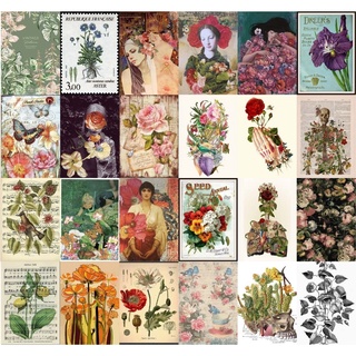 Set decal dán tường Hoa Xuân, Decal decor phòng ngủ, số lượng 24,50 tấm, trang trí phòng kích thước mỗi tấm khổ A5