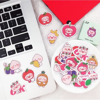 Bộ 45 Sticker bé hoa quả E108
