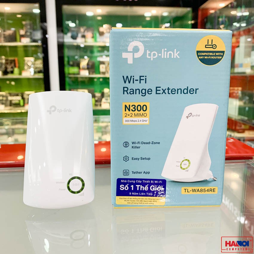 Bộ Mở Rộng Sóng Wi-Fi Tốc Độ 300Mbps TL-WA854RE chính hãng bảo hành 2 năm