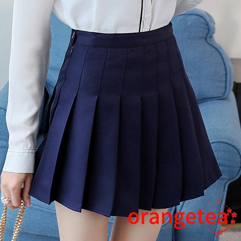Chân Váy Ngắn Xếp Li Lưng Cao Xinh Xắn Cho Nữ