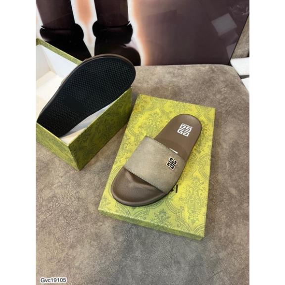 [Sẵn Hàng] Dép Quai Ngang G.V.C Tang Mắt Sắt Siêu Đẹp - Dép Quai Ngang G.V.C Da Bê Cao Cấp