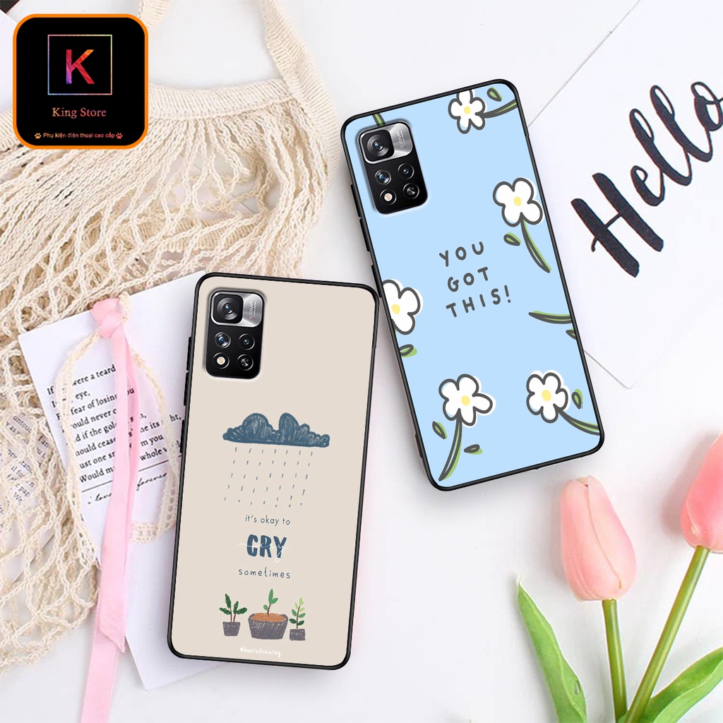 Ốp lưng Redmi Note 11 5G - Redmi Note 11 Pro 5G Bản Trung Quốc - Ốp in hình BlueSky - lưng nhám viền TPU cao cấp