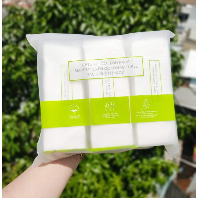 Bông tẩy trang Miniso 240 miếng Layerable- Hàng chính hãng