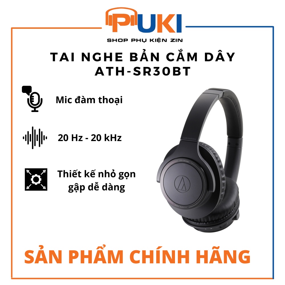 Tai nghe mod Audio-technica ATH - SR30BT - Bản chỉ dùng được cắm dây | Tai nghe Chính Hãng |