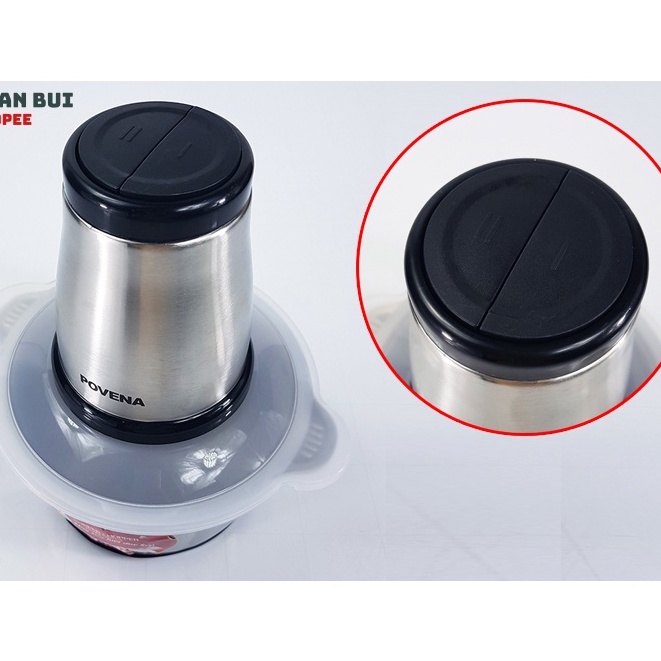 Máy xay thịt Povena PVN-3213 cối inox 304 dung tích 2L Công suất 300W - Hàng chính hãng BH 12 tháng