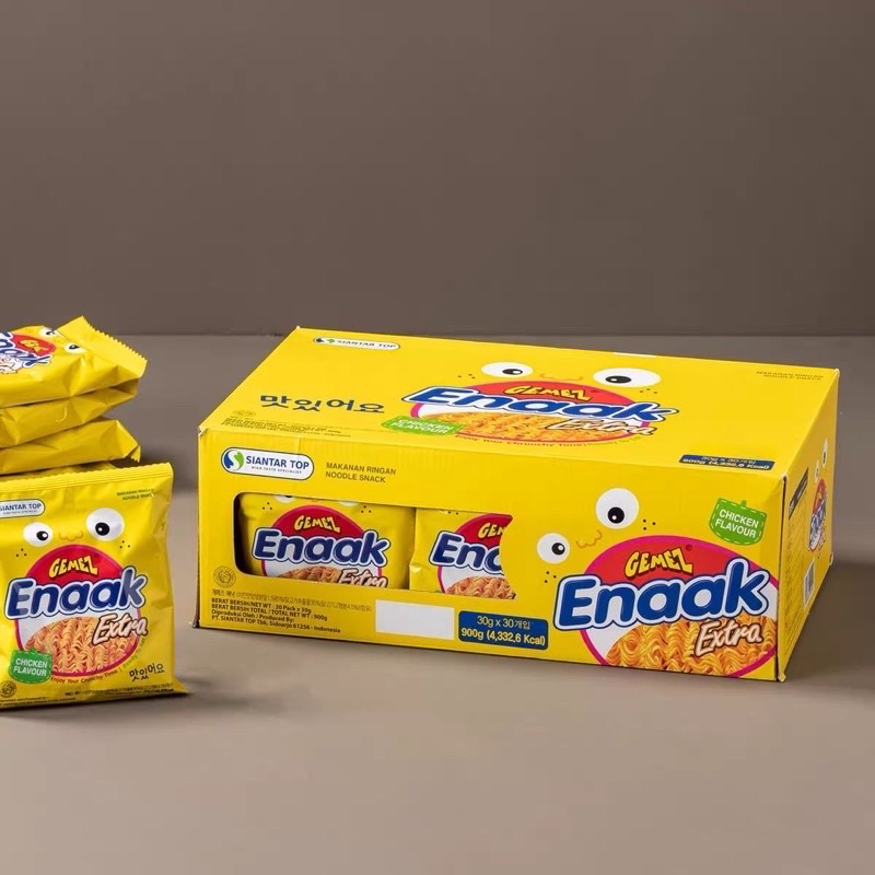 Mì Tôm Trẻ Em Enaak Ăn Liền Vị Gà Gói 30g Hộp 24 Gói