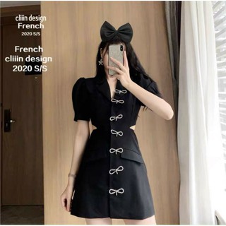 Đầm bigsize Vest Đính Nơ