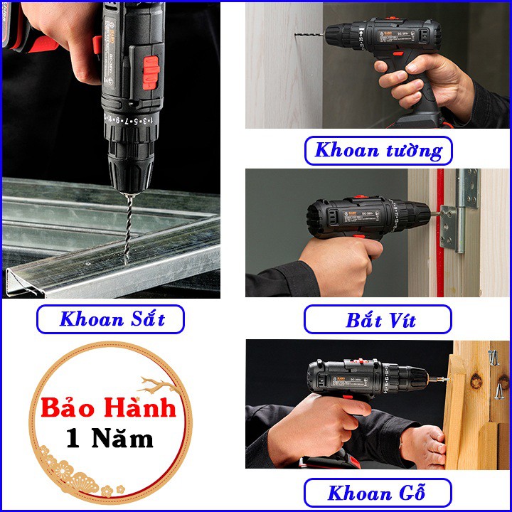 Khoan pin 21v Máy khoan bắt vít 21v