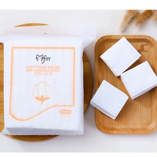 Bông tẩy trang 222 miếng LATUBO Fm cotton Pads 3 lớp dày mịn ít xơ NPP Shoptido