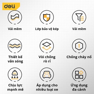 Đệm bơm hơi ô tô deli cao cấp chính hãng đem lại cảm giác thư giãn - ảnh sản phẩm 8