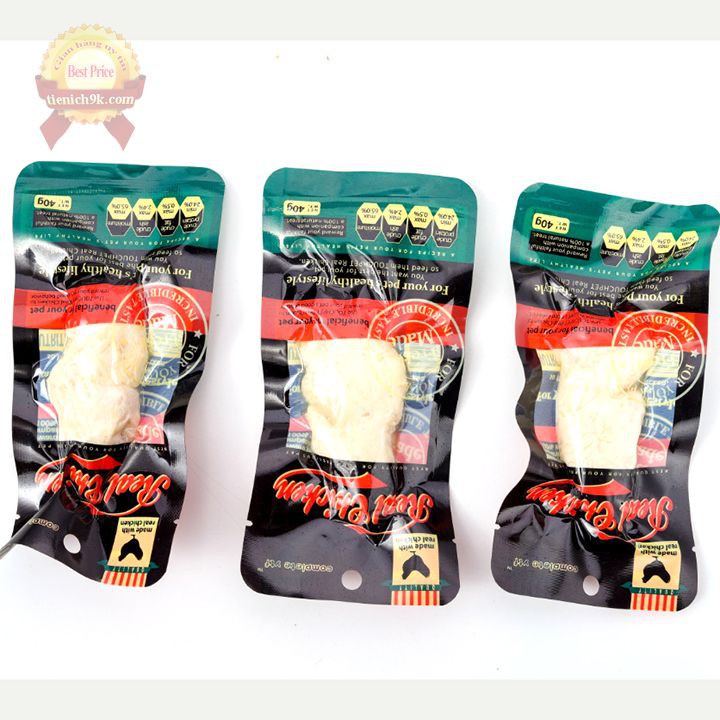 Ức gà hấp cho chó mèo Pet Real Chicken Nhật Bản ăn liền dùng trộn với cơm Protein dinh dưỡng