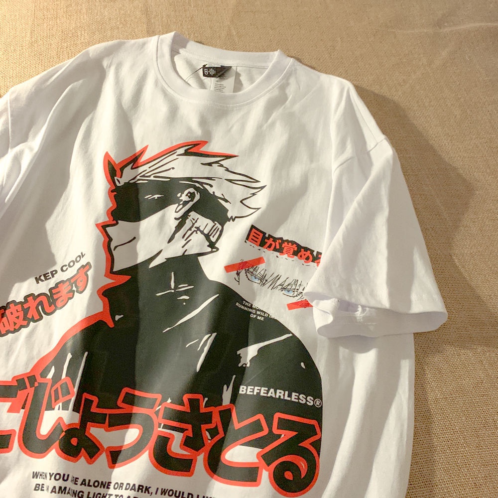 Áo Thun Tay Ngắn Dáng Rộng In Họa Tiết Hoạt Hình Phong Cách Hong Kong Thời Trang Mùa Hè Mới Cho Nam Và Nữ