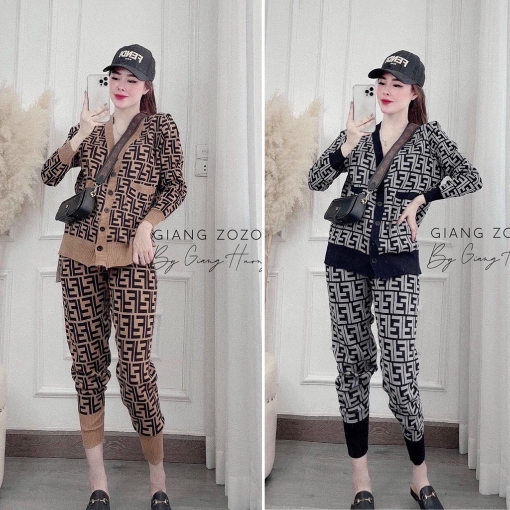 Set bộ len F.D  2 màu cực hot hàng QC