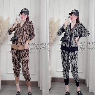 Set bộ len f.d 2 màu cực hot hàng qc