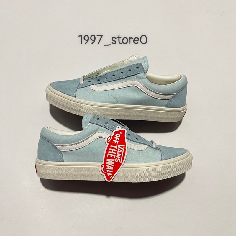 Giày van xanh da trời baby cao cấp