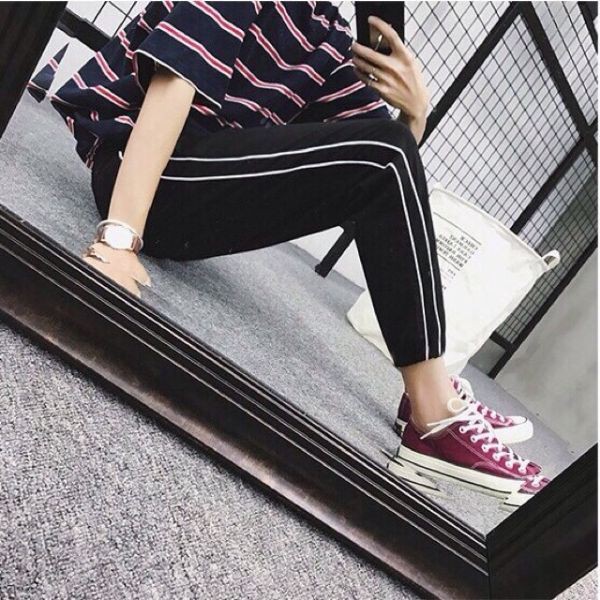 Quần thể thao poli ống suông cho cả nam và nữ