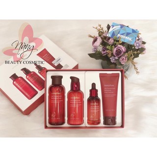 Bộ dưỡng lựu Innisfree Jeju Pomegranate Revitalizing Skin Care Special Set (4 món)