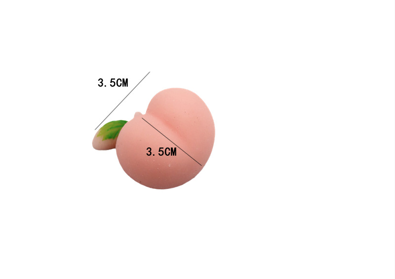 Đồ chơi mềm dẻo giảm căng thẳng hình mông quả đào dễ thương