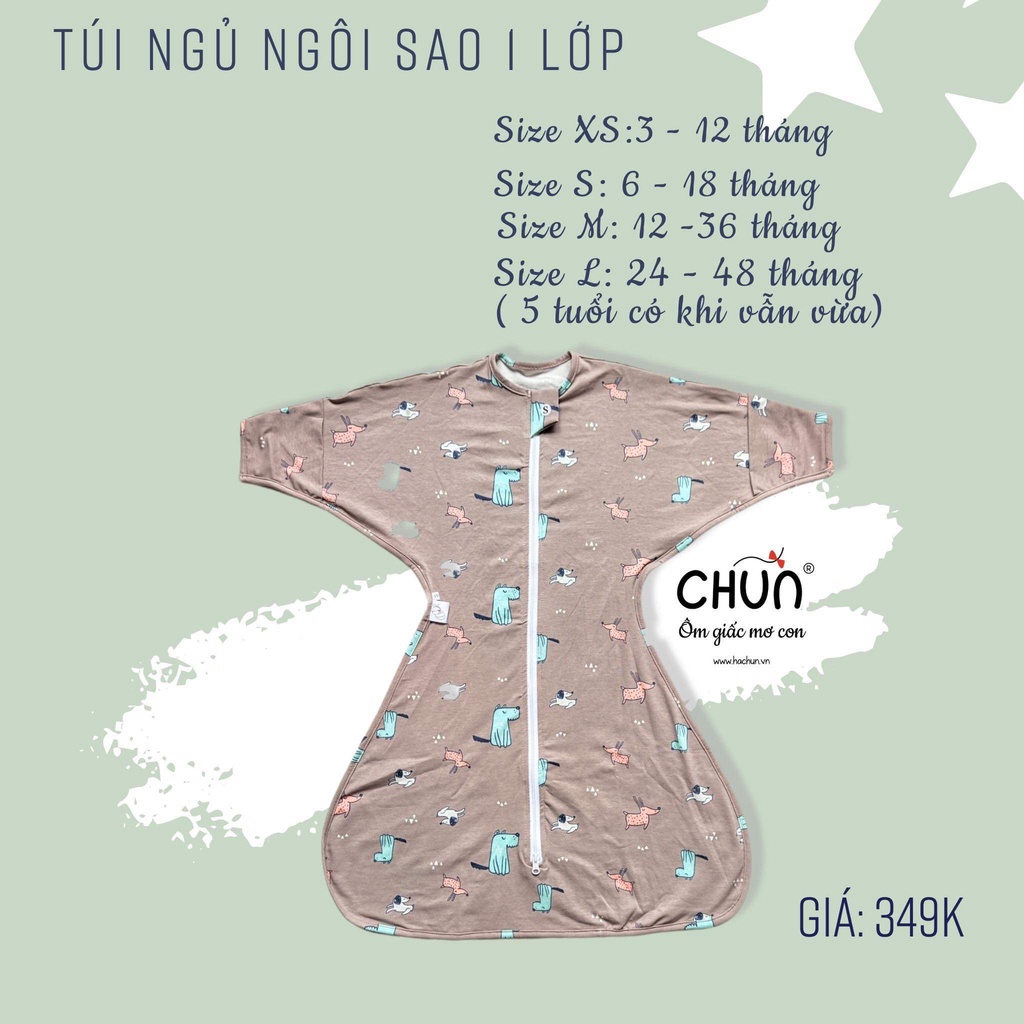 Shop Bố Ken Túi Ngủ Chũn Cocoon Hình Sao - Giúp Bé Ngủ Ngon, An Toàn [100% Chính Hãng]