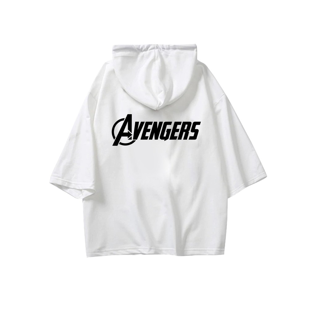 Áo hoodie tay lỡ Marvel " I love you 3000"