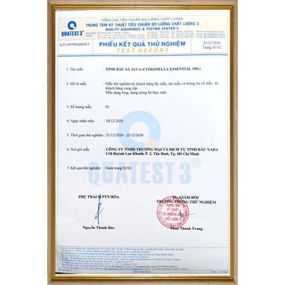 Tinh dầu SẢ JAVA nguyên chất Nada