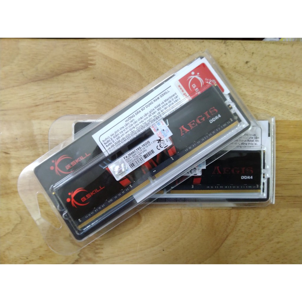 Ram PC DDR4 G.SKILL Aegis 8/16GB Bus 3000/2666 - Hàng chính hãng - Bảo hành 36 tháng