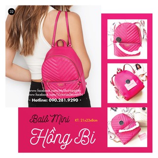 Balo Mini hồng (32) - Hàng nhập Victoria's Secret USA