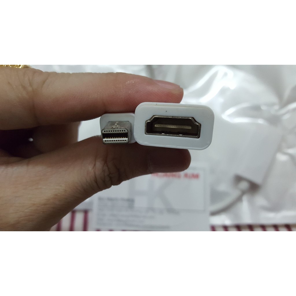 Cáp Mini Displayport To HDMI dùng để xuất hình ảnh từ laptop ra tivi