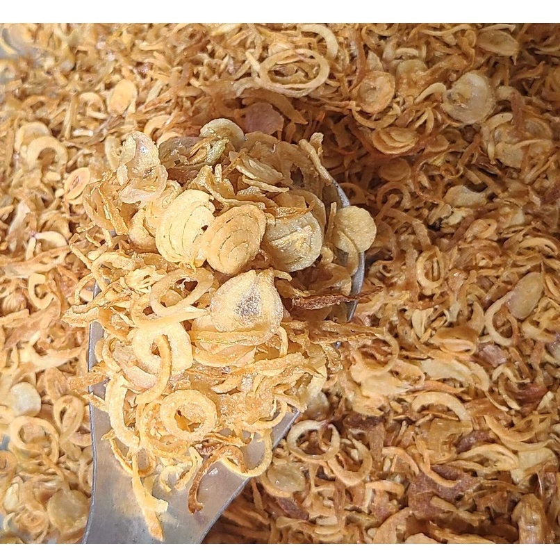 Hành phi giòn thơm ngon 100g/250g  - dùng cho bánh tráng trộn, xôi, cơm, các món bún