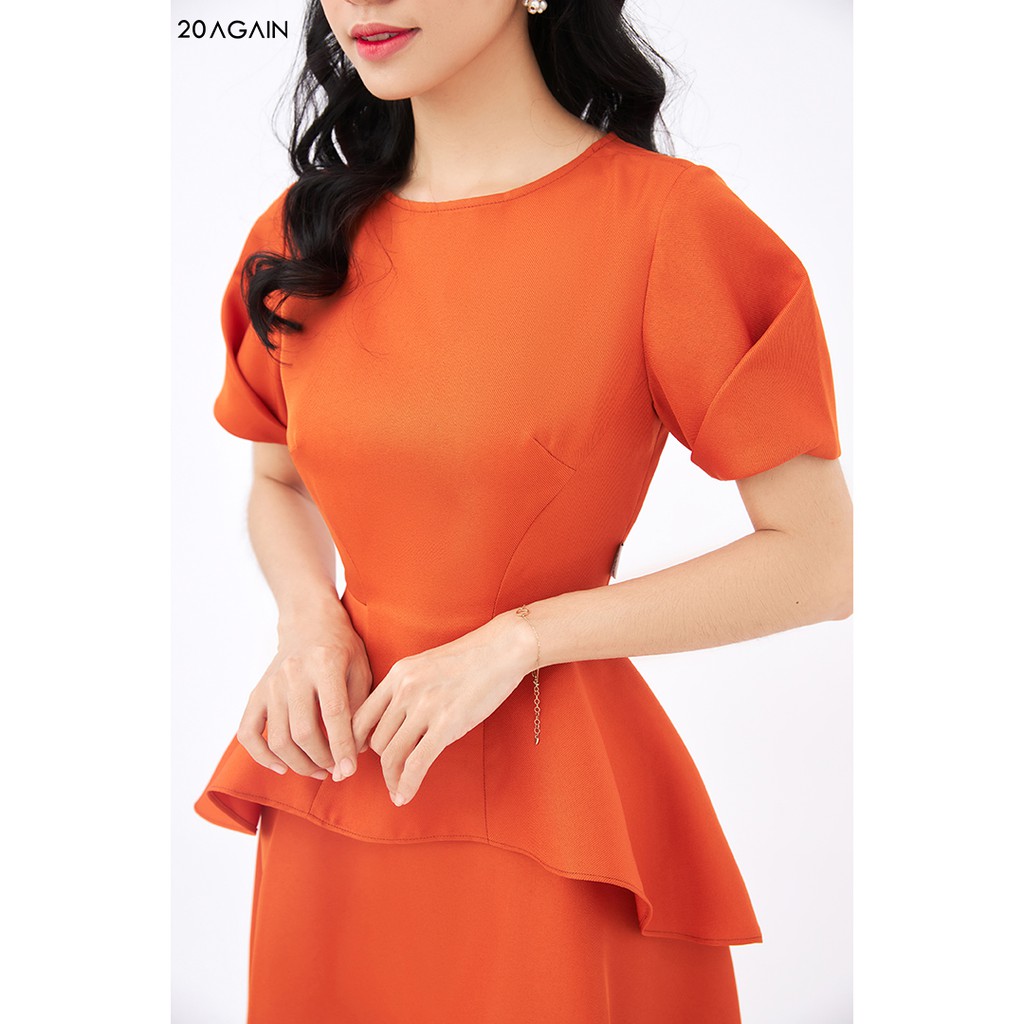 Váy xòe 2 tầng ngắn tay 20AGAIN, thiết kế tiểu thư bồng bềnh tôn dáng DEW1088 | BigBuy360 - bigbuy360.vn