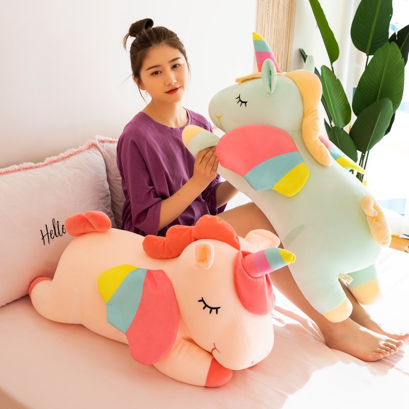 Gấu Bông Ngựa Pony Unicorn Siêu To Khổng Lồ Size 80Cm Hàng Cao Cấp Xuất Siêu Thị