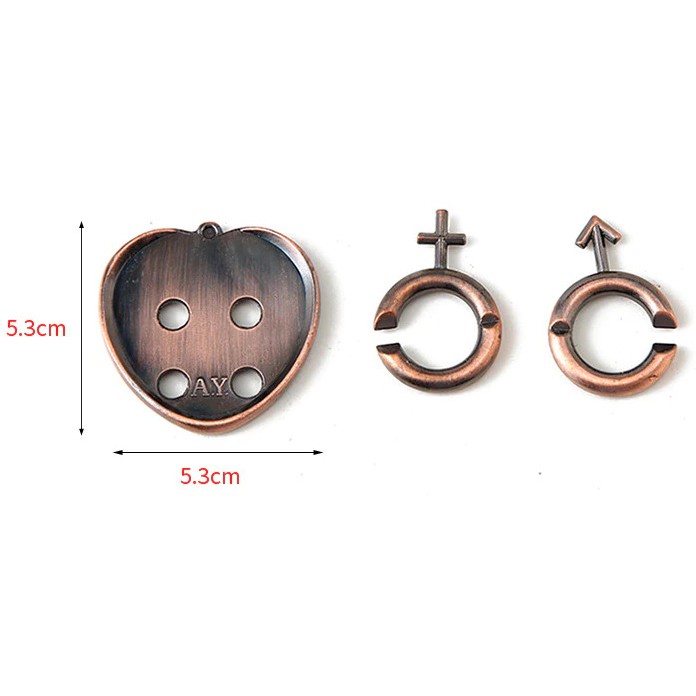 Đồ chơi trí tuệ_Thử thách trí não_The Heart (V1) - Hanayama Puzzle_Hack não_IQ Toy_Giải đố_Thông minh_Phát triển