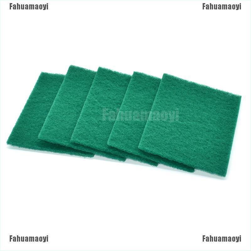 Bộ 5 miếng cước vải chùi nồi màu xanh lá cây dùng trong nhà