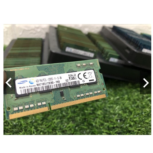 ♚ 💻 RAM 4GB DDR3 Hynix Samsung Micron Bus 1600MHz PC3L-12800 1.35V Dùng Cho Laptop MacBook  BH 36T