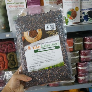 Gạo lứt tím (NGUYÊN CÁM) - gạo Ruộng Rươi thảo dược xuất khẩu