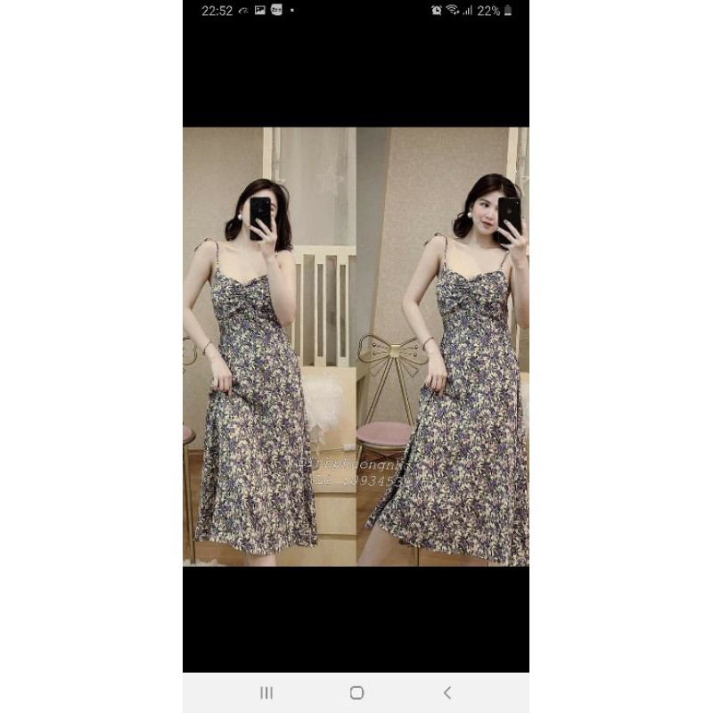 Thanh lý đầm hoa 2 dây