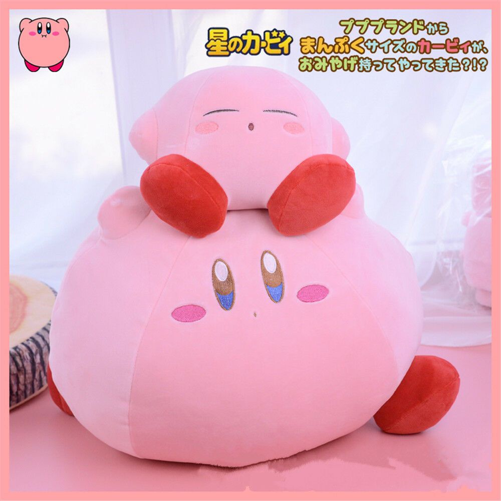 Cute Kirby Adventure Plush Soft Doll Cartoons Neckpillow Soft Stuffed Animal Plushies Toy Child Gift Home Decor
