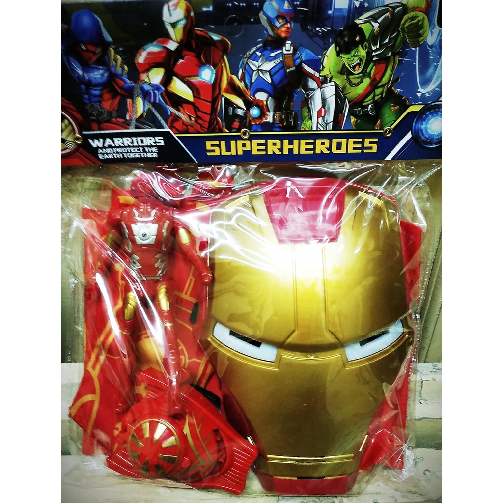 Đồ chơi Áo choàng siêu anh hùng Người Sắt và nhiều phụ kiện cao cấp