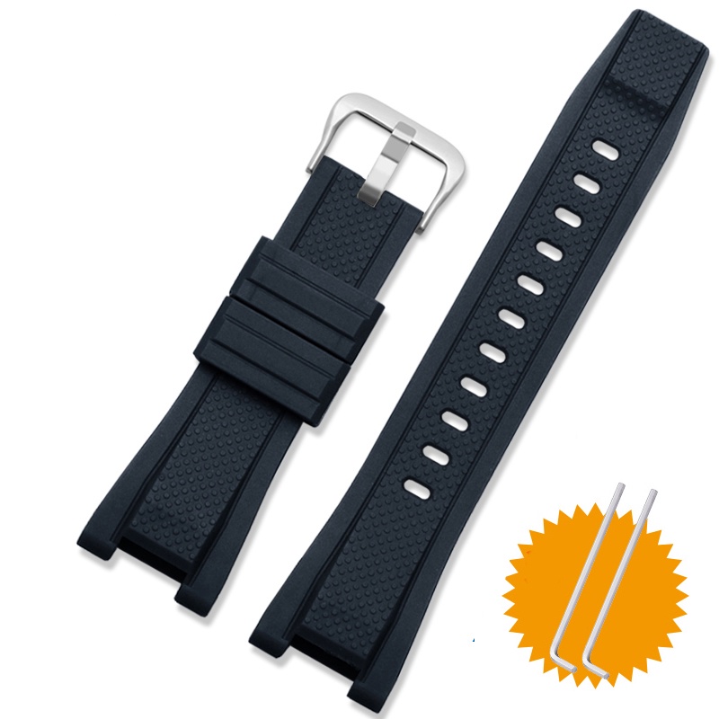 Dây Đeo Cao Su Silicone Chống Nước Cho Đồng Hồ Casio G SHOCK GST Series GST-210 / W300 / 400G / B100 26 * 14