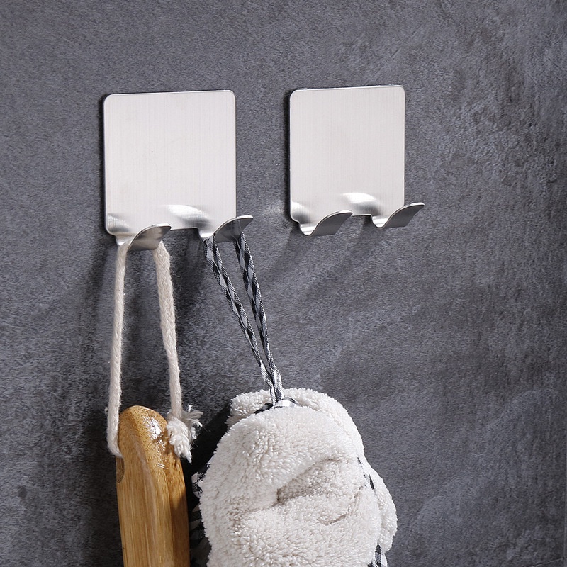 Móc Dán Tường Inox 304 Cao cấp Treo Đồ Tiện Ích Thông Minh (Móc Hook)