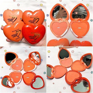 (Mẫu mới) Phấn má heart trái tim Kiss Beauty Lifelong Love Blusher ( NRS)