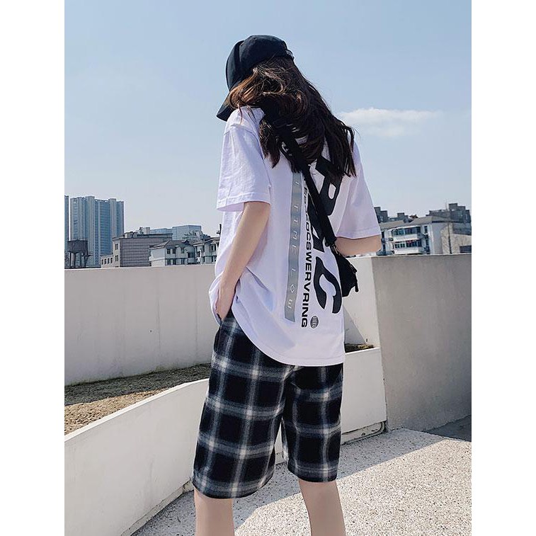 QUẦN ĐÙI KẺ CARO ULLZANG - QUẦN SHORT CARO UNISEX HOT