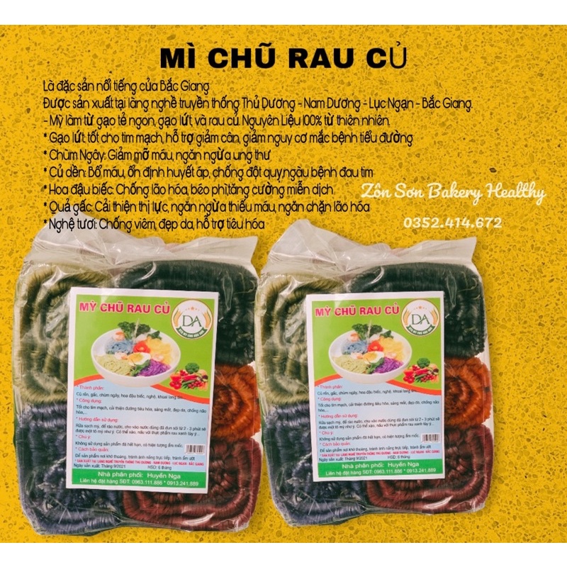 MÌ CHŨ RAU CỦ 1kg