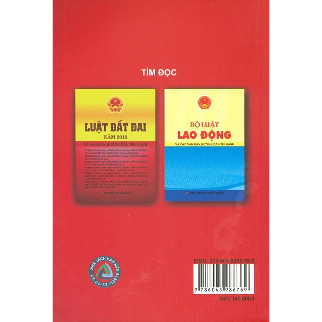 Sách - Luật Đất Đai Năm 2013 Và Văn Bản Hướng Dẫn Thi Hành | BigBuy360 - bigbuy360.vn