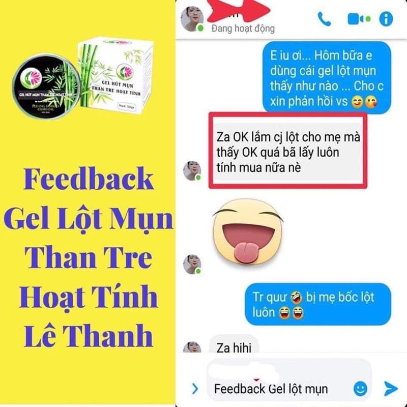 Gel hút mụn than tre hoạt tính Lê Thanh