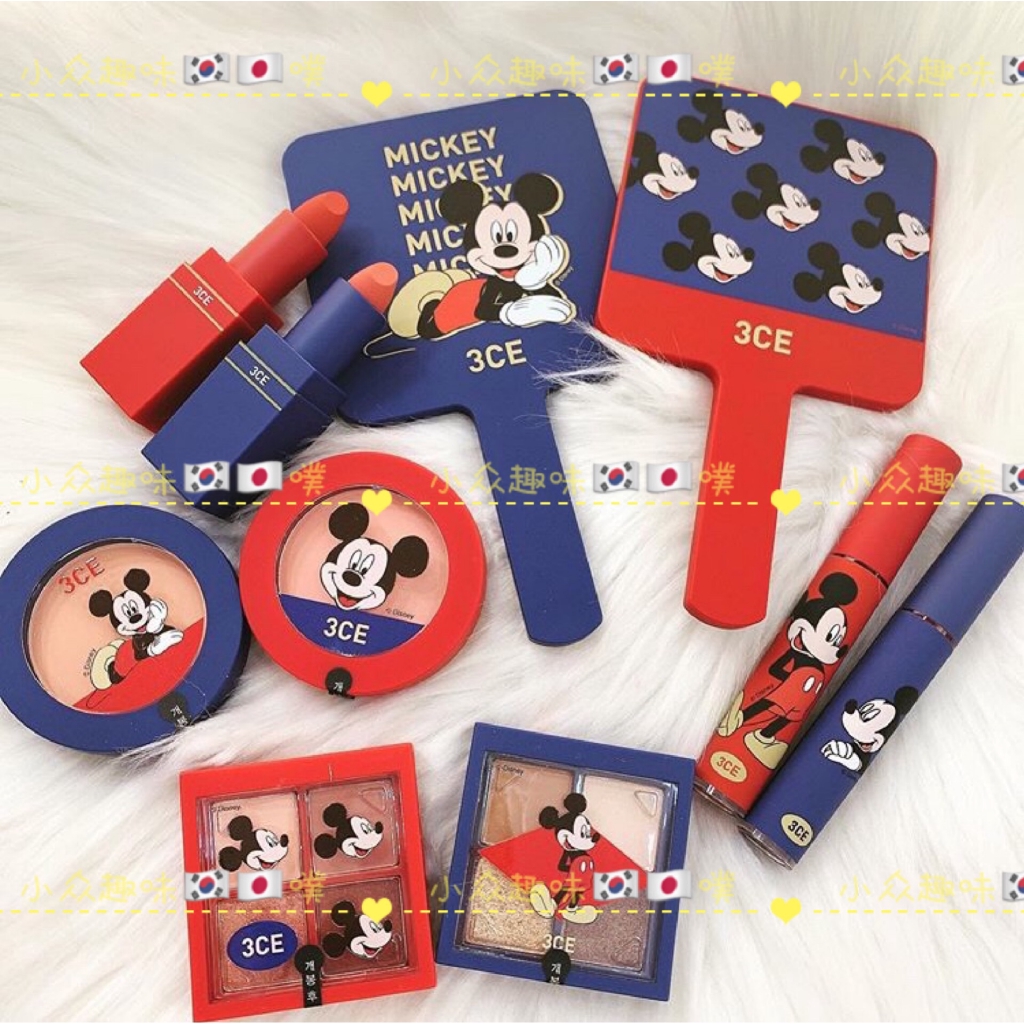 Son Môi 3ce Chủ Đề Disney Hình Chuột Mickey 2 Màu Mới Phong Cách Hàn Quốc